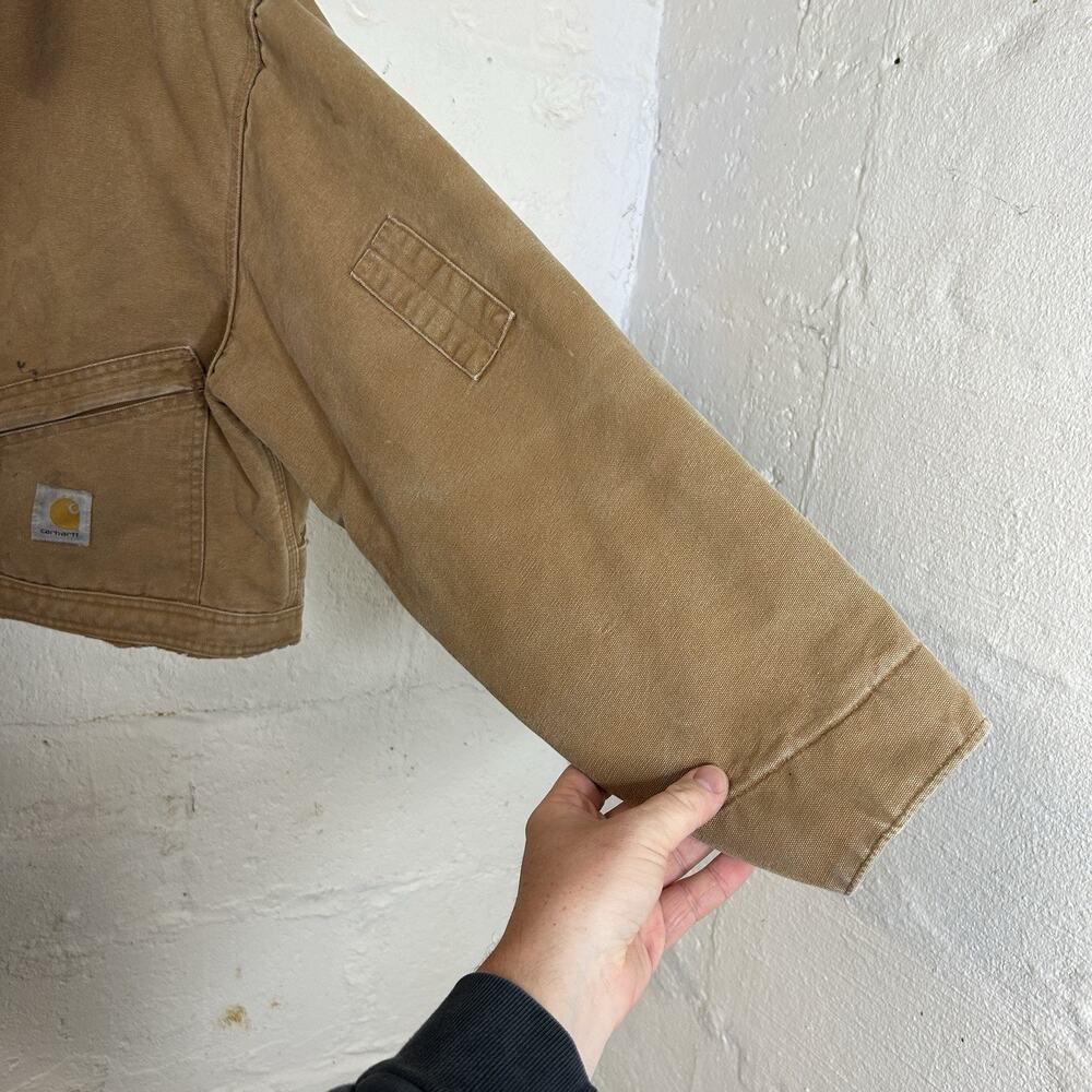 Vintage Carhartt Detroit Style Workwear Jacket “Tan” - Picture 6 of 12